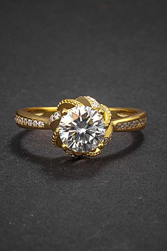 Kiss Me Once Moissanite Ring