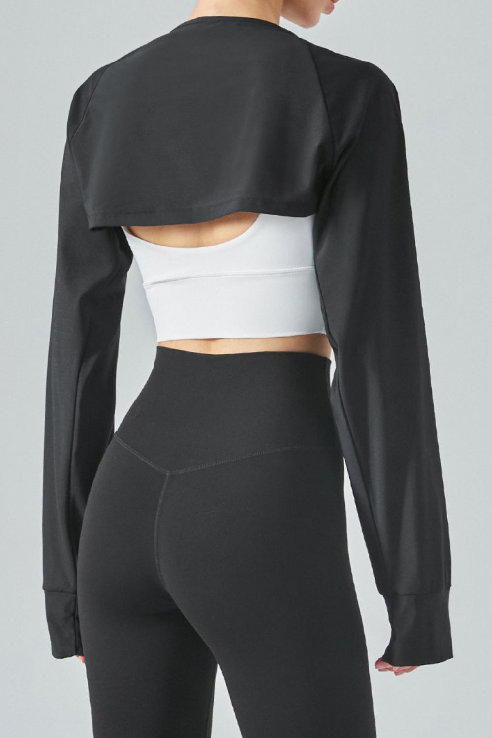 Tie Front Long Sleeve Sports Bolero