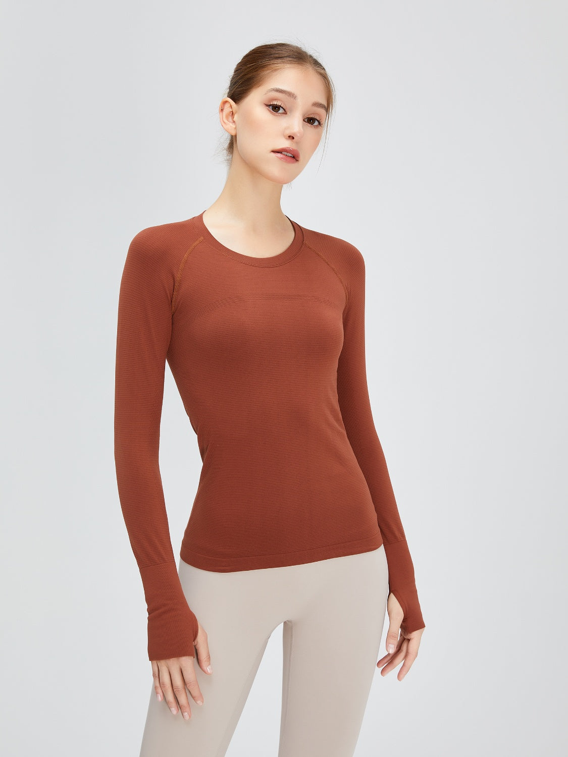 Round Neck Raglan Sleeve Active T-Shirt