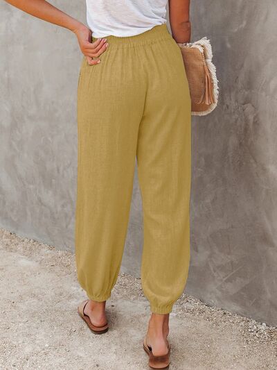 High Waist Cropped Pants