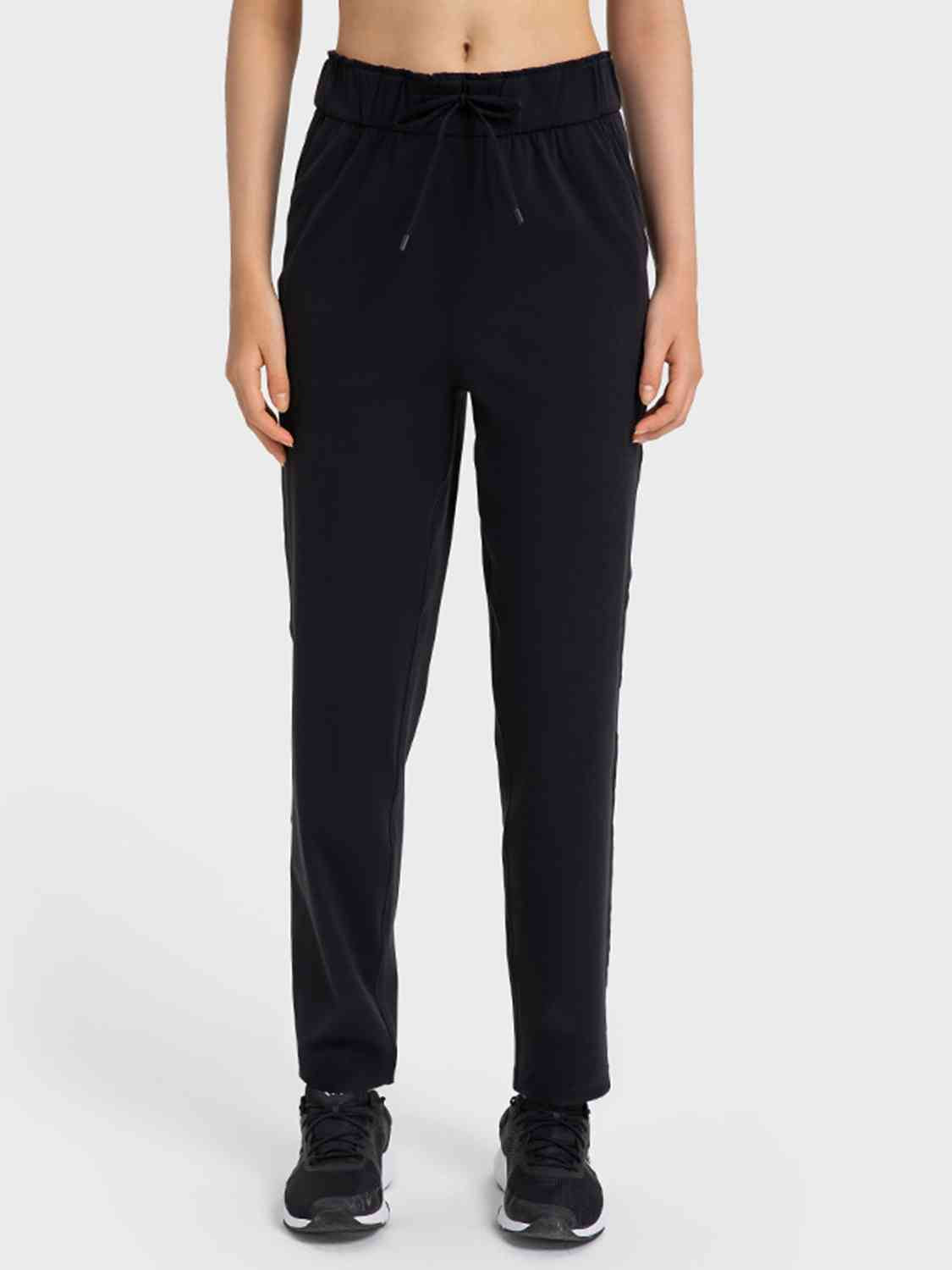 Drawstring Sport Pants with Pockets