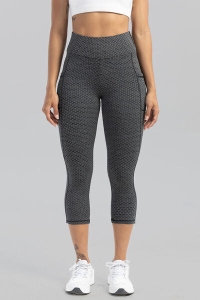 Contrast Stitching High Waist Active Pants