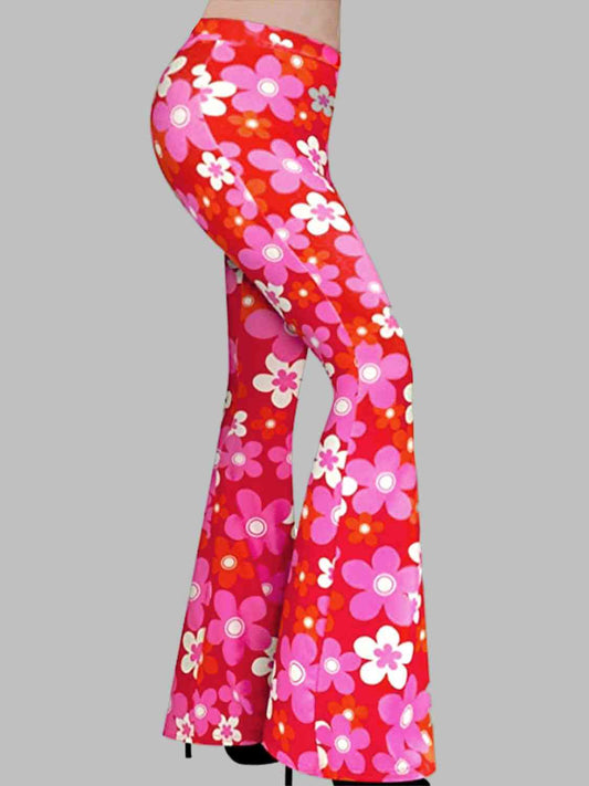 Floral Flare Leg Pants