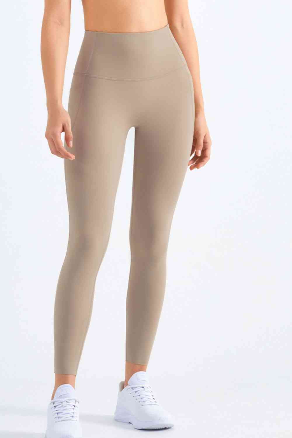 Highly Stretchy Elastic Waistband Pocket Yoga Leggings