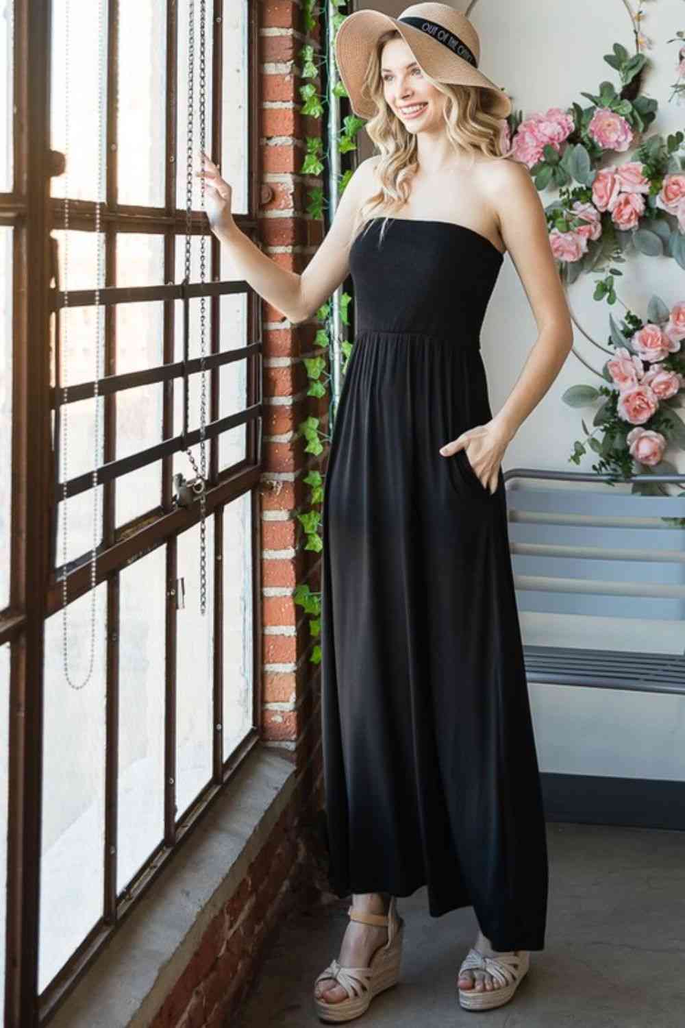 Heimish Full Size Strapless Maxi Dress