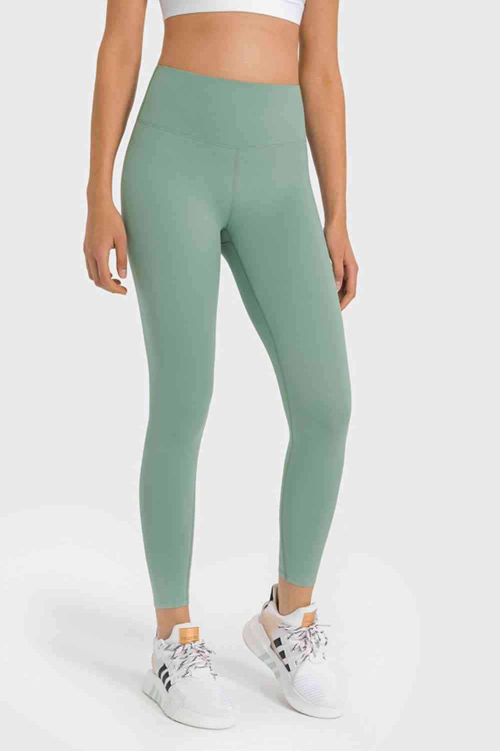 High Waist Ankle-Length Yoga Leggings